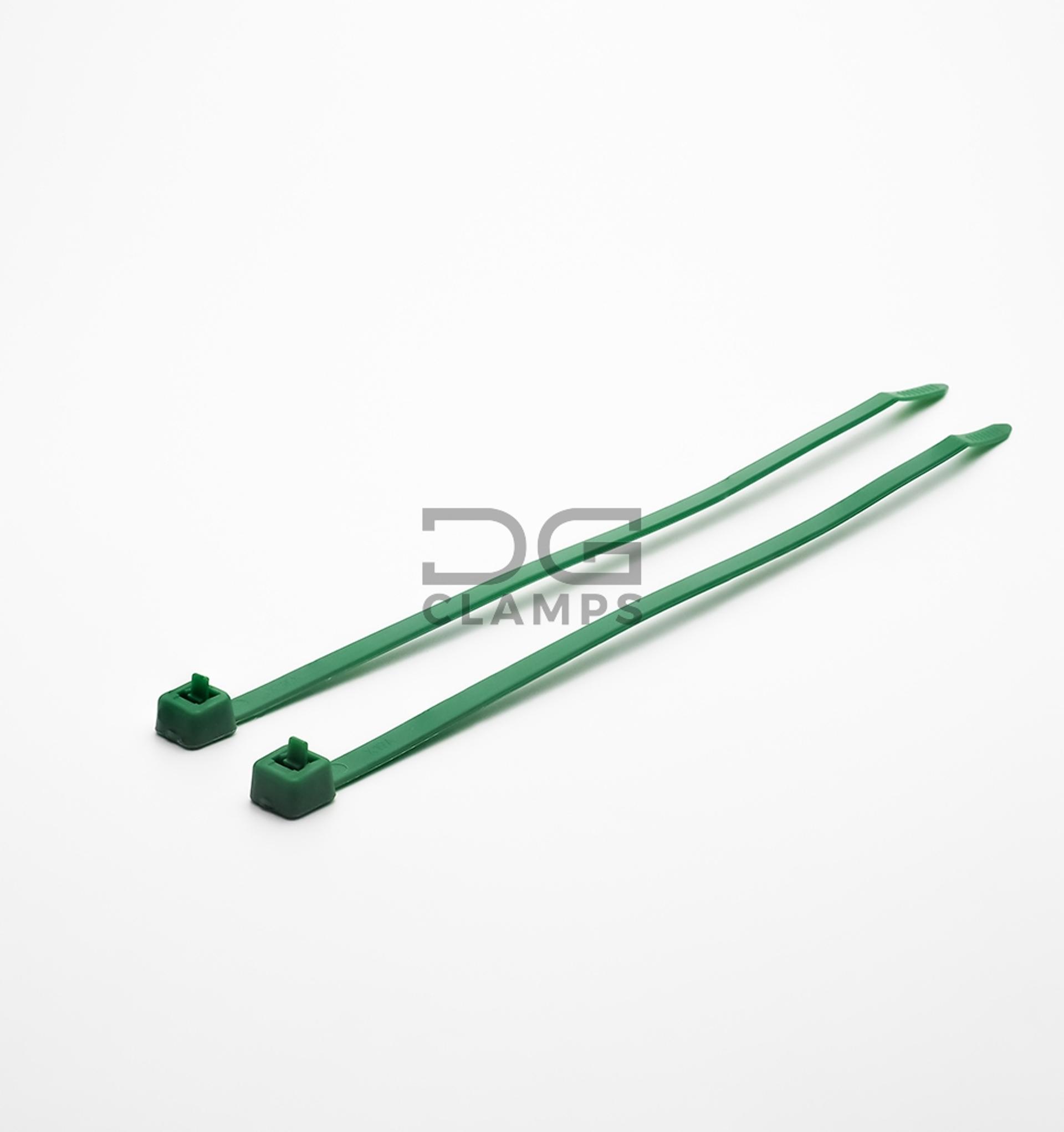 Opaska kablowa 8,8x370 mm (zielona)-100 szt.