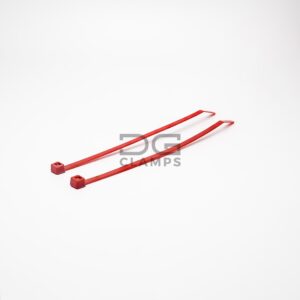 Opaska kablowa 4,8x400mm Red 100szt
